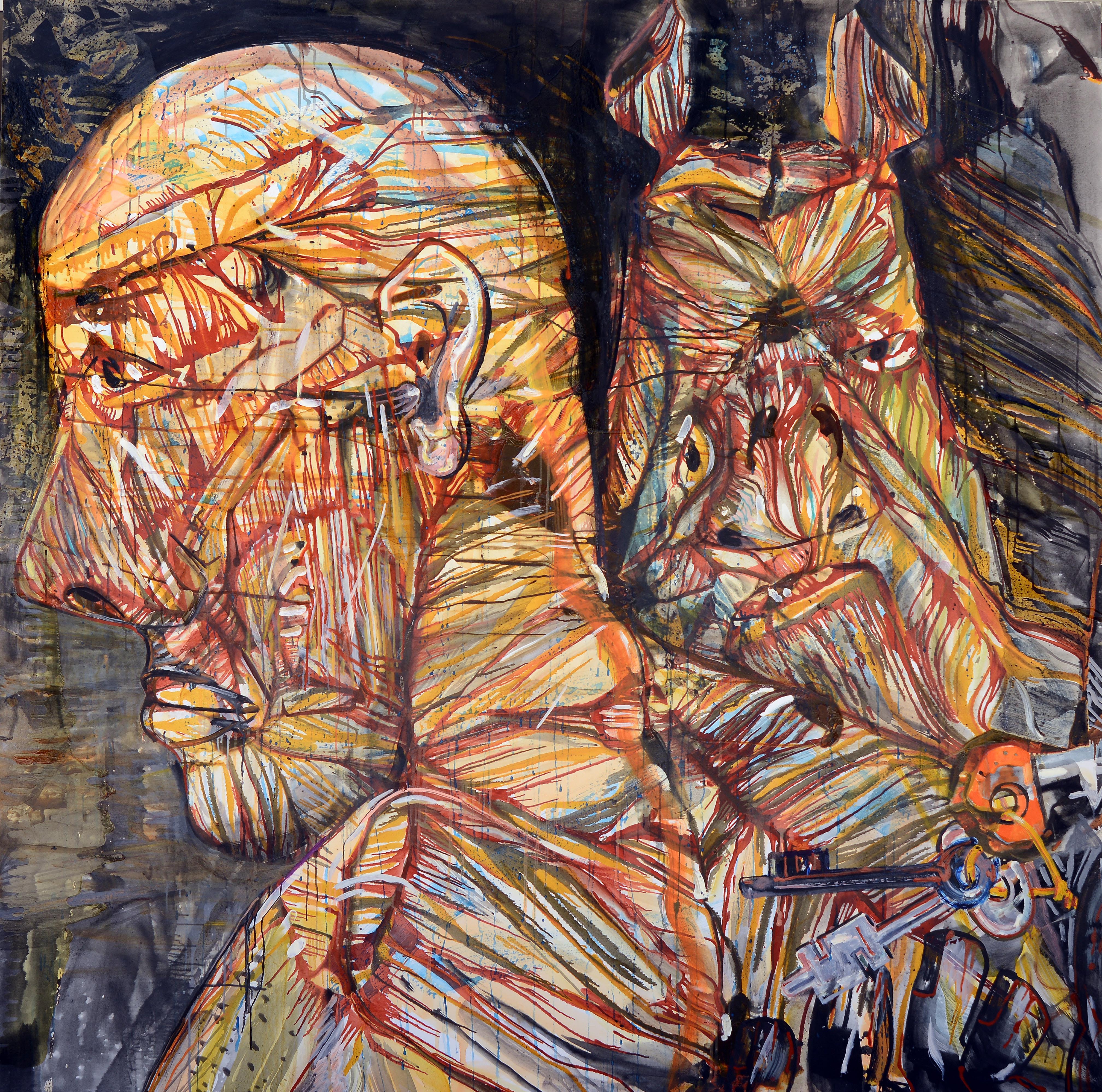 Peter&Paul of the keys, 2013, Tuval üzerine yağlıboya- Oil on canvas, 200x200 cm